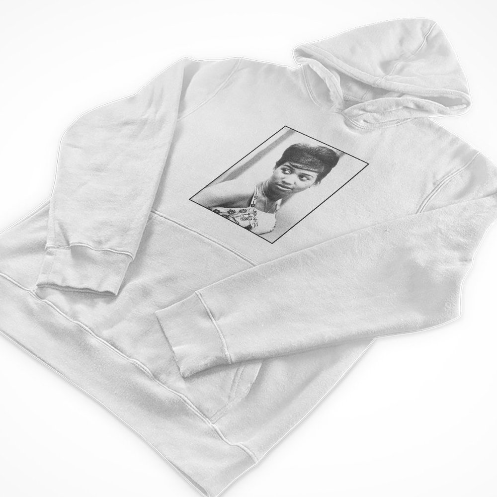 Aretha Respect Hoodie (White)  - Aretha Franklin